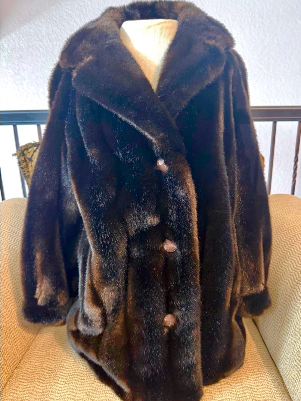 Vintage Tissavel Fabric Imported From France For Country Pacer Coat Size 10